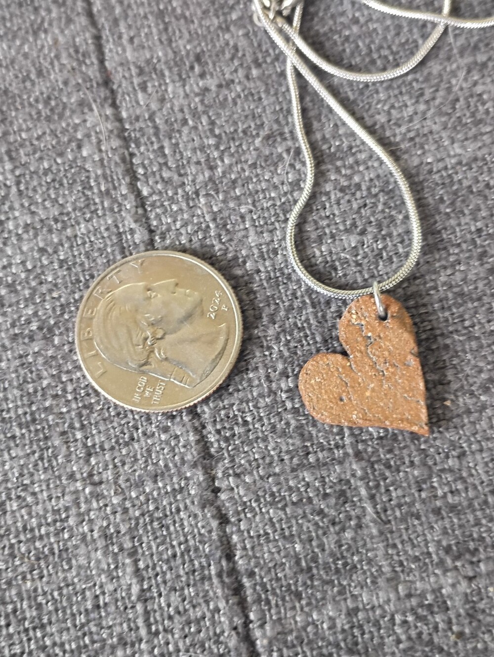 Handmade Ceramic Pendant - Picture 2 of 2